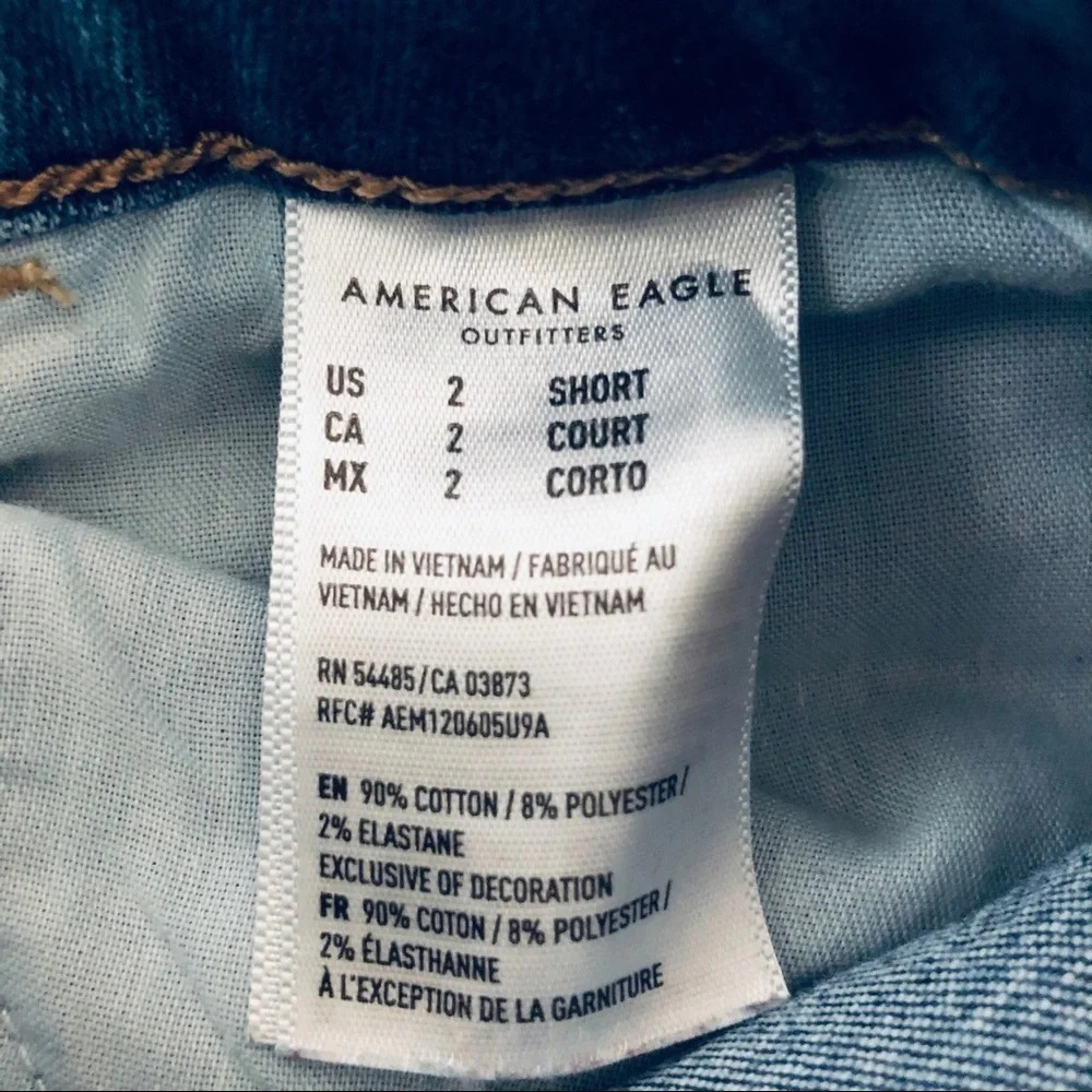 AE Next Level‎ Hi Rise Jeggings Jean Medium Wash 2S - Picture 3 of 8